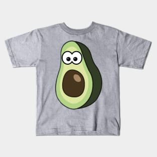 Funny avacado suprised look Kids T-Shirt